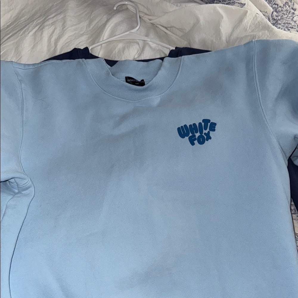 White Fox Boutique Light Blue Sweater